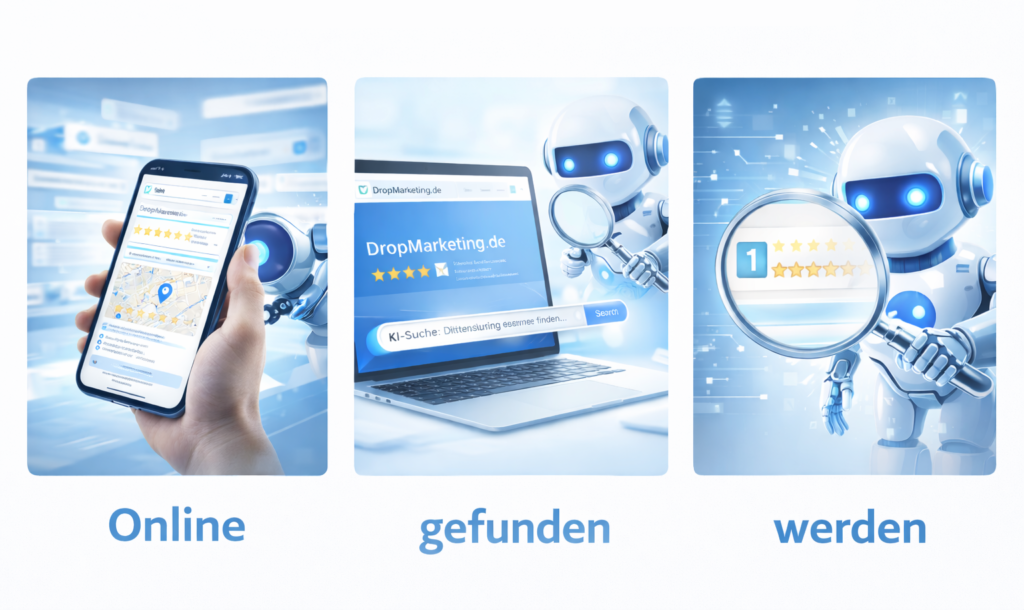 DropMarketing Online mit KI gefunden werden!